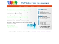Staff holiday and rota manager. Make it easier for you and your staff 