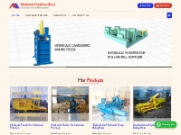 Malwa Hydraulics - Single Action Hydraulic Scrap Baling Press Manufact