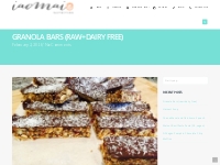   Granola Bars (raw+dairy free)