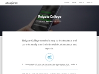 Reigate College   Ideafarm