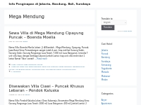 Mega Mendung   Info Penginapan di Jakarta, Bandung, Bali, Surabaya