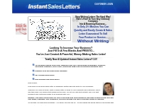 Instant Sales Letters