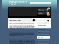 INVESTING IN GREEN STOCKS
