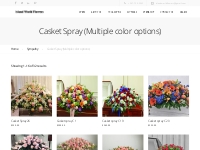 Casket Spray (Multiple color options)   Island World Flowers