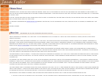 Java Tester - Home Page