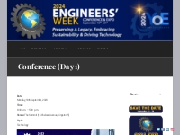 Conference (Day 1)   JIE Engineers  Week