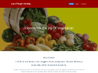 Joy of Vegan Cooking   The Guide to Healthy Eating