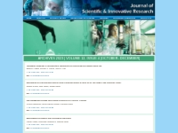 Current Issue| Journal of Scientific   Innovative Research