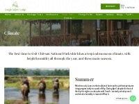 Climate of Chitwan National Park, Best season to visit sauraha Chitwan