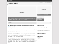Just Chilz - Just Chilz is a blog which covers Viral Marketing, Search