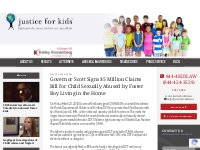 Governor Scott Signs $5 Million Claims Bill for Child Sexually Abused 