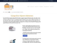 Garage Door Opener repairs and Installations in Edmonton