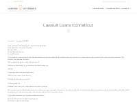 Lawsuit Loans Conneticut - Lawyer DB | Lawyer Database