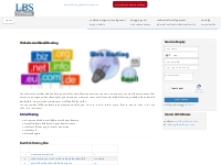 Website  And Email Hosting - Lbs Software