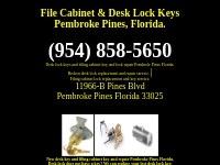 File cabinet   Desk Lock Keys Pembroke Pines (954) 858-5650 Chuck The 