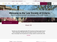   	Law Society of Ontario Home | Law Society of Ontario