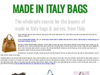 Made in Italy bags wholesale manufacturers factories brands leather ba