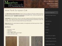 Wide Plank European Oak - Marathon Hardwoods