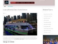Marina Dhow Cruise Dinner - Glass Cruise Dubai