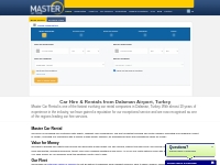 Car Hire & Rentals from Dalaman Airport, Turkey - Master Car Rental