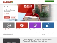 Mayer Removals | Professional House Removals in Woking, Surrey | Fanta