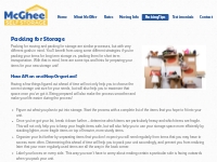 Packing Tips | McGhee Self Storage