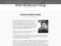 Thank you, Robert Conrad! - Mike Salsbury's Blog