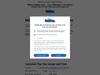 MilesGallon.com - Convert Miles to Gallons