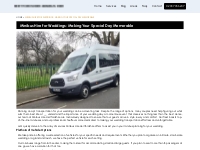 Minibus Hire for Weddings: Making Your Day Memorable