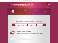 Miro Video Converter FREE - Convert any video to MP4, WebM (vp8), iPho