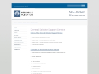 General Solicitor Support Service | Mitchells Roberton