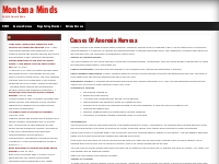 Causes Of Anorexia Nervosa - Montana Minds