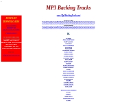 K MP3 Backing tracks - instant downloads