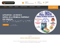 Email Database India, Mobile Number database india Delhi, Mumbai, Chen