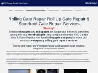 Rolling Gate Repair NYC-Roll Up Gate Repair-Storefront Gate Repair NYC