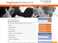 Chapter 13 Bankruptcy - Orange County Bankruptcy Center