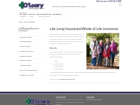 Life Long Insurance   O Leary Financial Management Ltd.