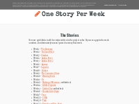 The Stories - One Story Per Week