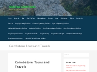 Coimbatore Tours and Travels - Ooty Tours and Travels
