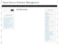 Open Source Linux | Open Source Software Management