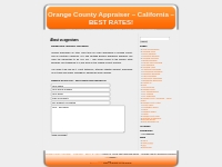 Orange County Appraiser   California   BEST RATES!     About us apprai