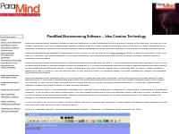 ParaMind Brainstorming Software -- Idea Creation/Creative Writing Tech