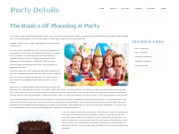 The Basics Of Planning A Party -