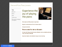 Piano and Music Theory Lessons - Home