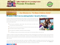 Phoenix, AZ Child Care Learning Center Security Policies