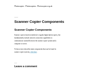 Scanner Copier Components   Photocopier : Photocopiers : Photocopier.o