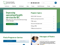   	                  Provincial Health Services Authority