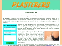 Plasterer - Plasterers - Plastering