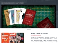 Playing Cards Manufacturer | Playing Cards | Playing Card