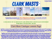 Portable Masts :: Clark Masts :: PORTABLE TELESCOPIC MAST CATALOGUE CO